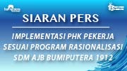 IMPLEMENTASI PHK PEKERJA SESUAI PROGRAM RASIONALISASI SDM AJB BUMIPUTERA1912